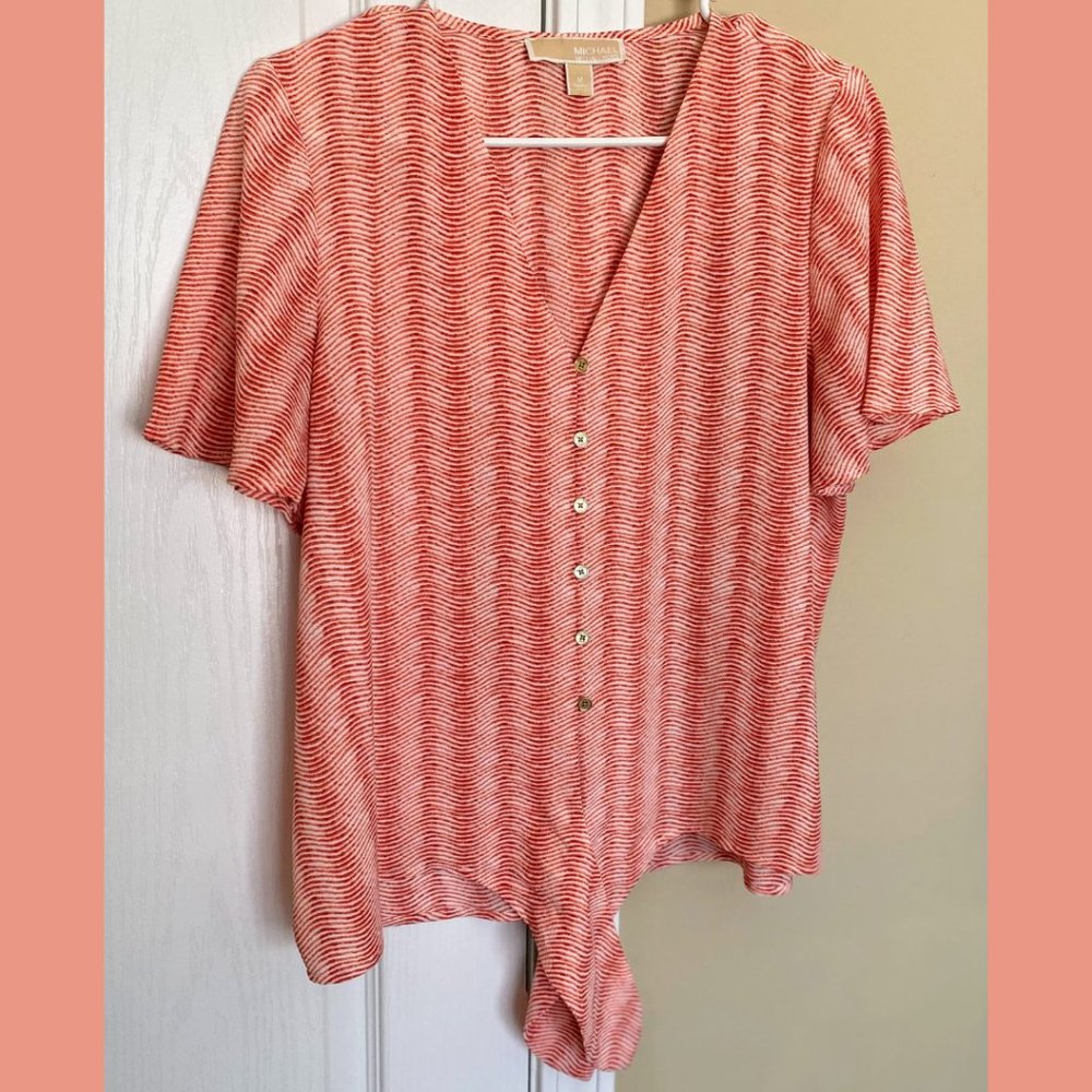 Michael Kors Tie-Front Blouse
